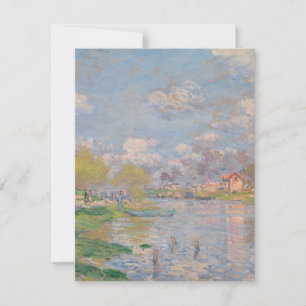 Lente van de Seine door Monet Impressionist Kaart