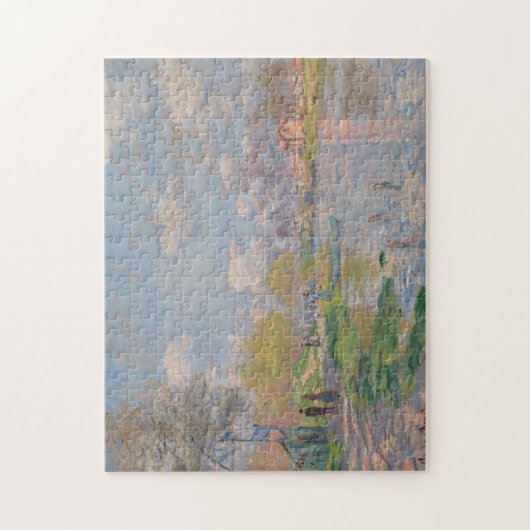 Lente van de Seine door Monet Impressionist Legpuzzel (Verticaal)