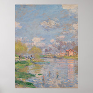Lente van de Seine door Monet Impressionist Poster
