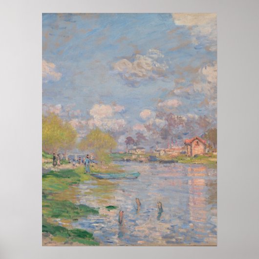 Lente van de Seine door Monet Impressionist Poster (Voorkant)