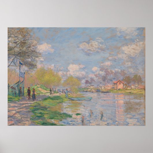 Lente van de Seine door Monet Impressionist Poster (Voorkant)