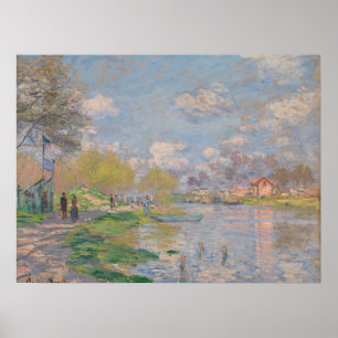 Lente van de Seine door Monet Impressionist Poster