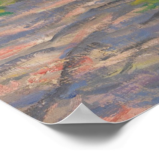 Lente van de Seine door Monet Impressionist Poster (Hoek)