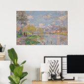 Lente van de Seine door Monet Impressionist Poster (Thuiskantoor)
