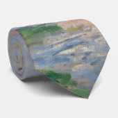 Lente van de Seine door Monet Impressionist Stropdas (Opgerold)