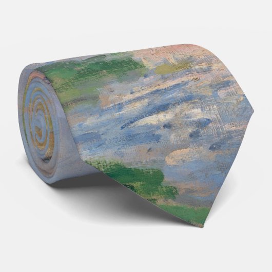 Lente van de Seine door Monet Impressionist Stropdas (Opgerold)
