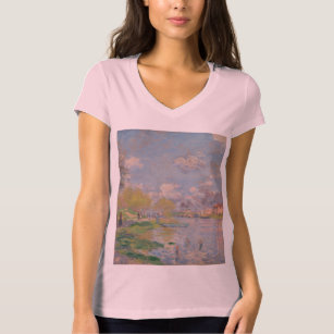 Lente van de Seine door Monet Impressionist T-shirt