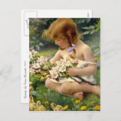 ‘Lente’ van Franz Dvorak Pasen Feestdagenkaart (Voorkant / Achterkant)