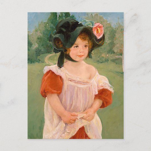 Lente van Mary Cassatt de ": Margot Standing in Briefkaart (Voorkant)