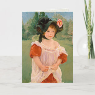 Lente van Mary Cassatt de ": Margot Standing in Kaart