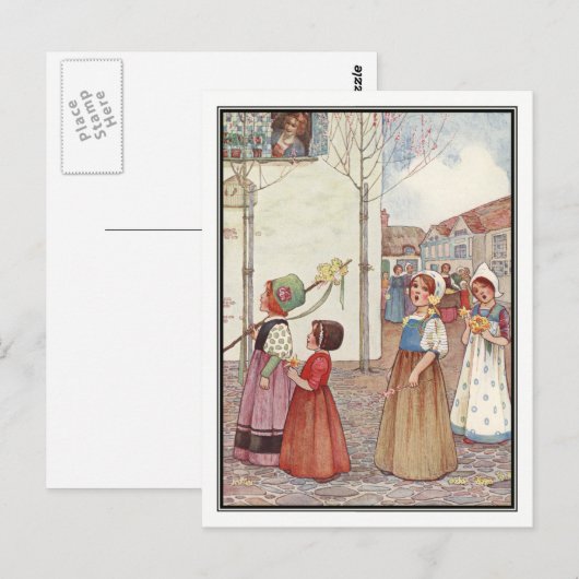 Lente van Millicent Sowerby Briefkaart (Voorkant / Achterkant)