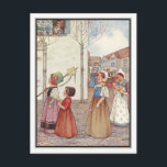 Lente van Millicent Sowerby Briefkaart<br><div class="desc">'Lente'. Een afbeelding van Millicent Sowerby uit mijn eigen kopie van Childhood (1907) van Githa Sowerby.</div>