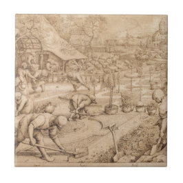 Lente van Pieter Bruegel de Ouder Tegeltje