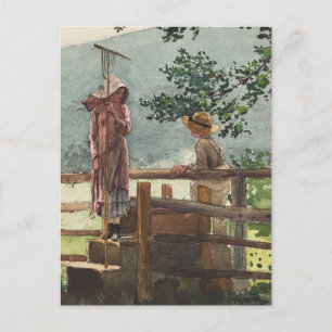 Lente van Winslow Homer Briefkaart