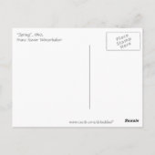 Lente van Winterhalter Briefkaart (Achterkant)