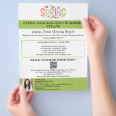 Lente Vastgoedmarkt Update Sjabloon Flyer (Hand)