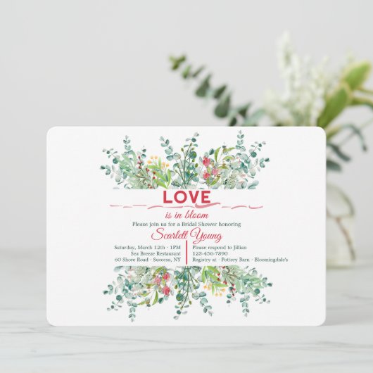 Lente Verdeel Uitnodiging (Staand voorkant)