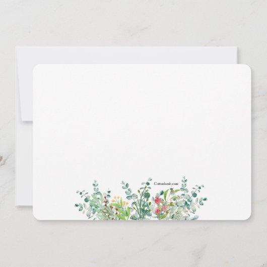 Lente Verdeelde Uitnodiging (Achterkant)