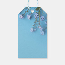  Lente vergeet-me-niet bloemen Gift Labels