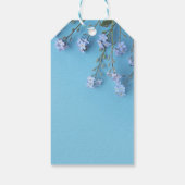  Lente vergeet-me-niet bloemen Gift Labels Cadeaulabel (Achterkant)