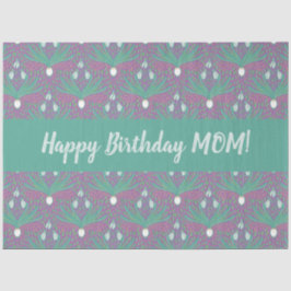 Lente verjaardag gedurfde elegante botanische snee tissuepapier