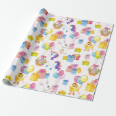 Lente Verjaardagsfeestje Cadeaupapier (Uitgerold)