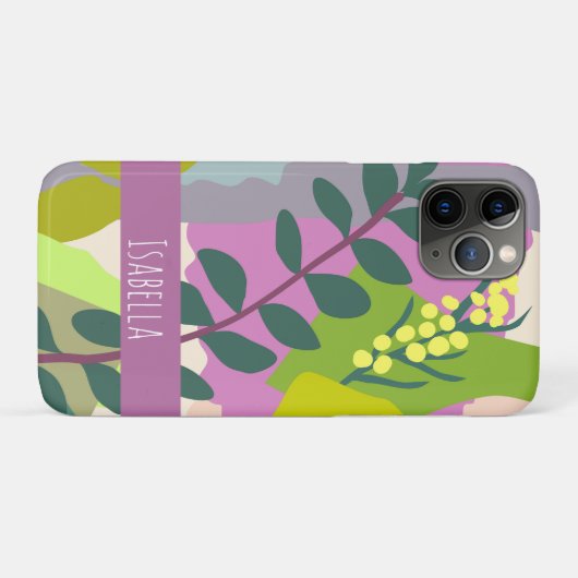 Lente verlaat Abstracte oude kleuren - aangepaste  Case-Mate iPhone Case (Achterkant (horizontaal))