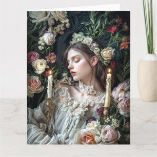 Lente Victoriaans Gotisch ontwerp 2025 2 "Ophelia" Kaart