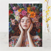 Lente Victoriaanse Goth 2025 Ontwerp 5 Kaart (Gele Bloem)