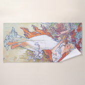 Lente (vier seizoenen), Alphonse Mucha Badhanddoek (Badhanddoek)