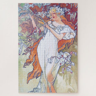 Lente (vier seizoenen), Alphonse Mucha Legpuzzel