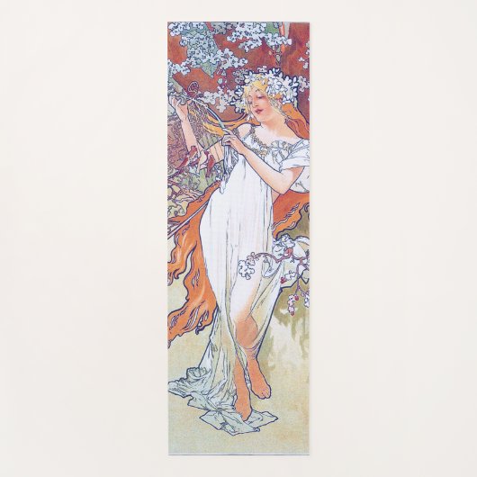 Lente (vier seizoenen), Alphonse Mucha Yogamat (Voorkant)