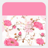 lente vierkante sticker (Voorkant)