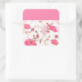 lente vierkante sticker (Tas)