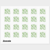 lente vierkante sticker (Vel)