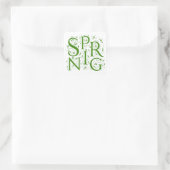 lente vierkante sticker (Tas)