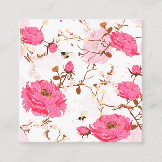 lente vierkante visitekaartje (Voorkant)