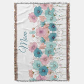 Lente Vintage Bloemen voor Moeder Deken (Voorkant Verticaal)