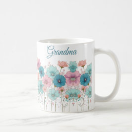 Lente Vintage Bloemen voor Oma Koffiemok