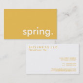 lente. visitekaartje (Voorkant / Achterkant)