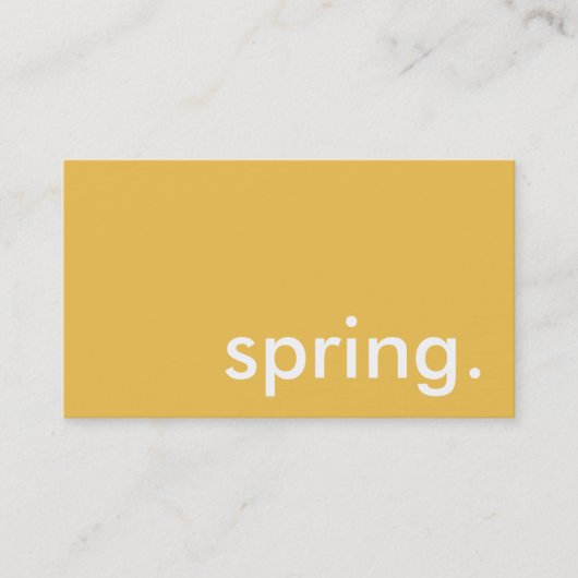 lente. visitekaartje (Voorkant)