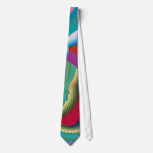 Lente Vlinder Abstract Kleur Uitbarsting Kunst Stropdas