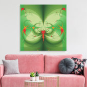 Lente Vlinder Canvas Afdruk (Insitu (Woonkamer))
