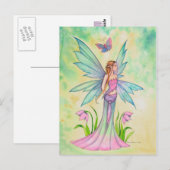 Lente Vlinder Fee Fantasie Kunst Briefkaart (Voorkant / Achterkant)