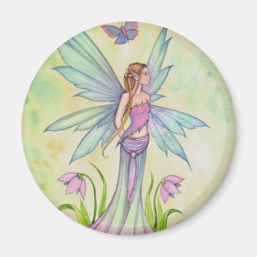 Lente Vlinder Fee Fantasie Kunst Magneet (Voorkant)