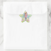 Lente Vlinder Fee Fantasie Kunst Ster Sticker (Tas)