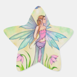 Lente Vlinder Fee Fantasie Kunst Ster Sticker