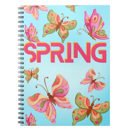 lente vlinder notitieboek (Voorkant)