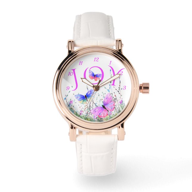 Lente Vlinders Spotten Horloge (Voorkant)