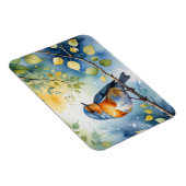 Lente vogel aquarel magneet (Rechterzijde)